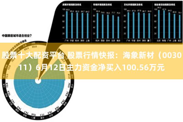 股票十大配资平台 股票行情快报：海象新材（003011）6月12日主力资金净买入100.56万元