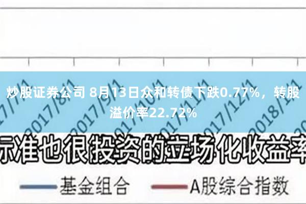 炒股证券公司 8月13日众和转债下跌0.77%，转股溢价率22.72%